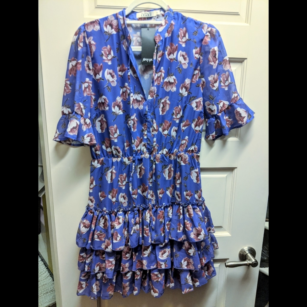 Ruffled mini dress
